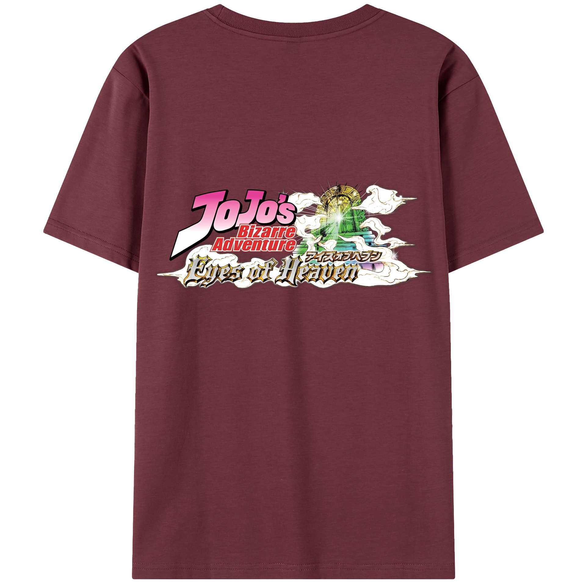 （画像用） ジョジョの奇妙な冒険 JoJo's Bizarre Adventure 綿100％半袖Tシャツ（背面プリント）